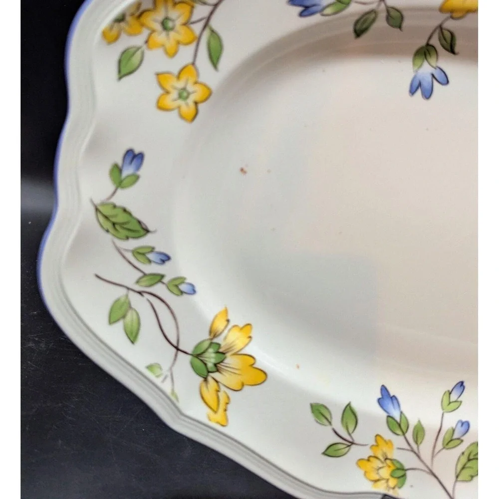Vintage Villeroy & Boch Toscana Floral Large Oval Serving Platter 14